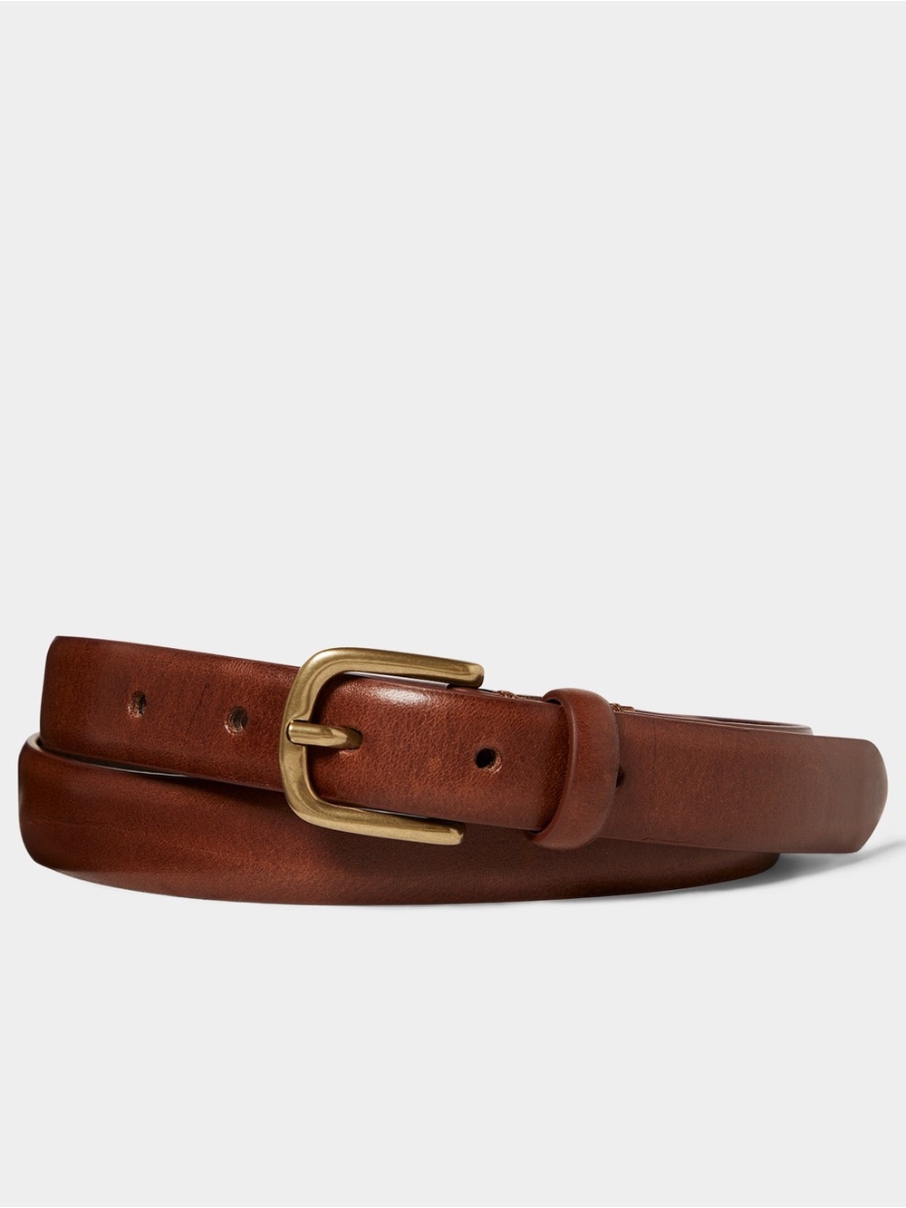 Tom Snyder Italian Beveled Edge Leather Belt in - US 36